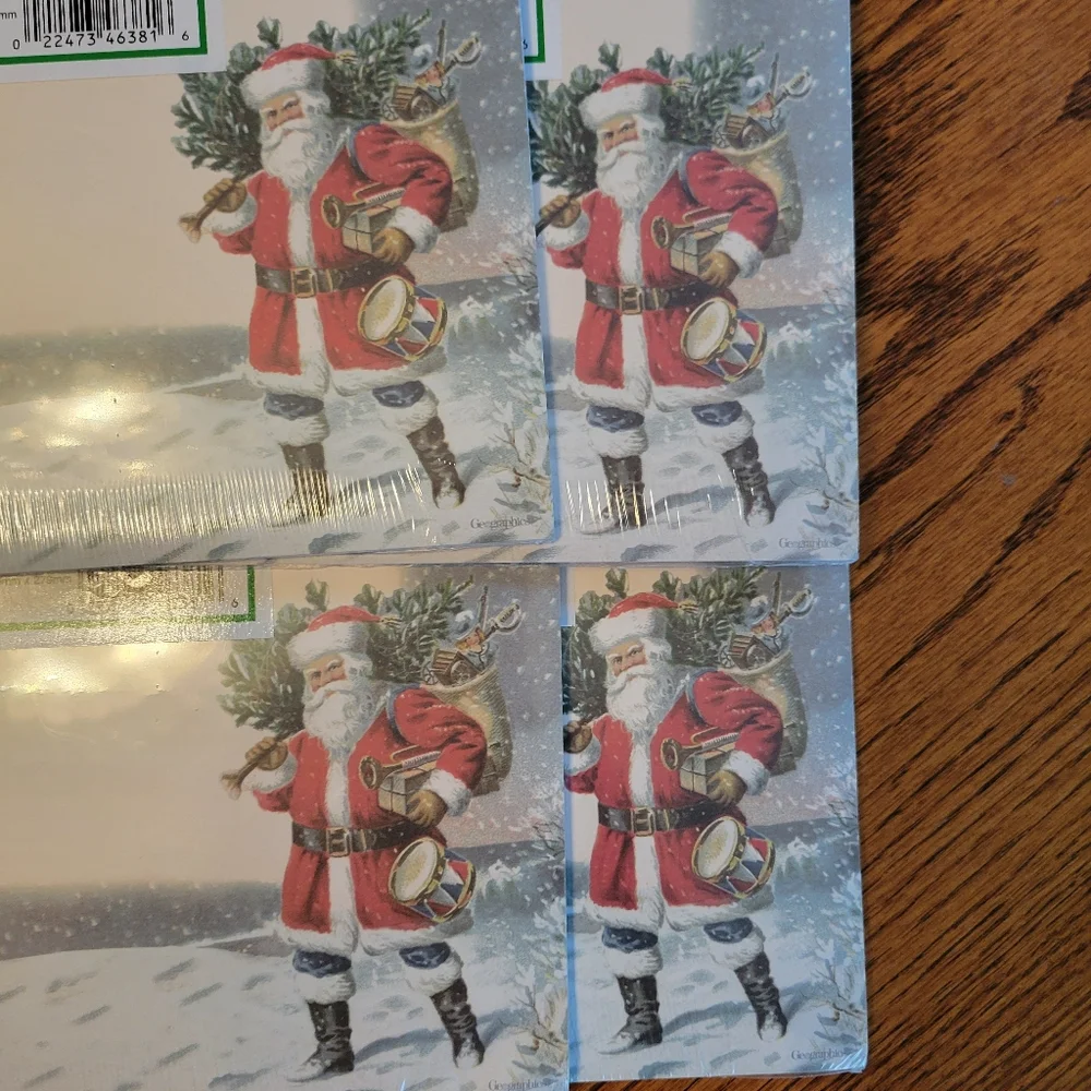 Christmas Letterhead Paper with Santa Design (25ct) ~ 4 Packs ~ Christmas ~ New